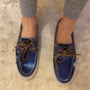 Tie dye sperry top siders
